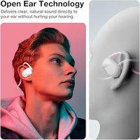 Konduksi Udara Nirkabel Sejati untuk Headphone Open Ear Earbud Mikrofon Ganda Tahan Air IPX-5 Waktu Putar 3-5 Jam-iPhone/Android