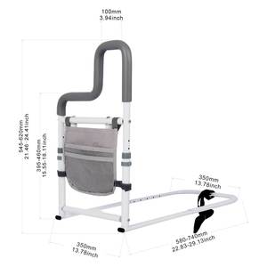 Senior Safety Bed Railings with a Foldable Table and Sensor Lights, 3 Handles with Storage Bags - Product Image 5