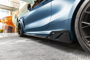 Kit carrosserie en fibre de carbone sèche de style Ct pour <span class=keywords><strong>BMW</strong></span> Série 8 M8, lèvre avant en fibre de carbone, jupe latérale, diffuseur arrière, spoiler, capot - Product Image 6