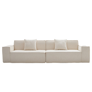 Modern Modular Sectional <b>Sofa</b> With Three Color Blocks Fabric Upholstery For Living Room - Product Image 2