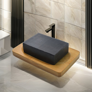 OEM 100% Tự Nhiên Vegan Than Tre Mặt Làm Sạch Xà Phòng Mụn Trứng Cá Loại Bỏ Mụn Handmade Màu Đen Xà Phòng Thanh Cho Nam Giới Và Phụ Nữ - Product Image 3