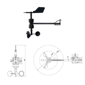 BGT DC5V 0-5V T نوع مقياس شدة الريح ومستشعر اتجاه الرياح موثوق ودقيق أداة قياس السرعة لمحطة الطقس - Product Image 5