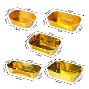 Caja <span class=keywords><strong>de</strong></span> Papel Plegable Ecológica con Recubrimiento Dorado en Forma <span class=keywords><strong>de</strong></span> Barco <span class=keywords><strong>para</strong></span> Frutas y Verduras, con Tamaños Personalizables - Product Image 5