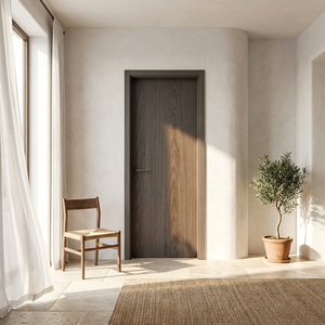 Porte intérieure en bois acoustique personnalisée 35 dB avec membrane PVC étanche pour salle <span class=keywords><strong>de</strong></span> bain, chambre, salon et projets à grande échelle - Product Image 3