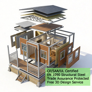 <span class=keywords><strong>Maison</strong></span> conteneur extensible de luxe de 20 pieds avec salle de bain et cuisine, assemblage rapide en 15 minutes, pour 2 personnes, sans outils, <span class=keywords><strong>maison</strong></span> préfabriquée modulaire - Product Image 1