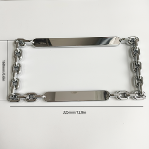 โซ่ ABS พร้อมโครงป้ายทะเบียน<span class=keywords><strong>รถ</strong></span>ยนต์แผ่นเหล็ก - Product Image 5