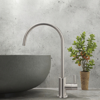 Robinet de cuisine à tirette en acier inoxydable brossé à capteur tactile à poignée unique de style classique moderne Vancit GZ5064 MCBKRPDIO