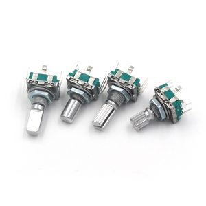 Tejiate EC11 旋转编码器反向滚花<span class=keywords><strong>D</strong></span>轴15mm 20mm控制旋钮PCB/面板安装 - Product Image 3