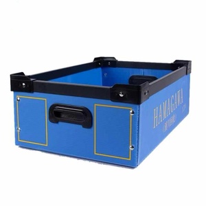 Đa chức năng PP tấm sóng rỗng nhựa có thể gập lại hộp lưu trữ với phân vùng tấm - Product Image 4