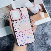 Étui de téléphone portable en cuir TPU scintillant pour iPhone 11 12 13 14 15 16 17 18 Pro Max