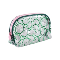 Trousse de Voyage Personnalisée Été Scintillante Fruits – Sacs de Maquillage Cosmétiques Beauté à Marque Privée, Pochette Zippée PVC de Haute Qualité