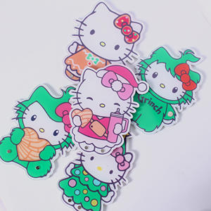 Benutzer definierte Hallo Kitty Wimpern fliesen Acryl Schmetterling Herzform Wimpern verlängerung platte Acryl Wimpern palette Wimpern fliese mit Magnet - Product Image 3