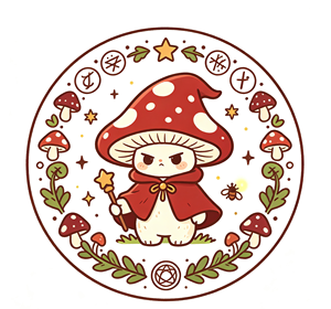 Décoration murale ronde en métal en forme de champignon mignon, artisanat de dessin animé, ornement fantaisie rouge et blanc pour la décoration de la pièce - Product Image 1