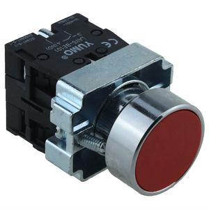 Industriel en métal rouge de réinitialisation automatique <span class=keywords><strong>ressort</strong></span> NO + NC <span class=keywords><strong>bouton</strong></span> <span class=keywords><strong>poussoir</strong></span> affleurant - Product Image 2