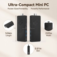 Mini PC sin Ventilador de Cuatro Núcleos Intel Gemini Lake J4105 con Windows 11 Pro, Nuevo, 128GB EMMC, RJ45 2.5G, Mini Computadora para Uso Empresarial