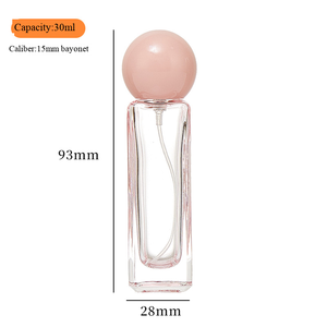高端玻璃香水瓶水晶材质30ml空香水瓶高端彩色小分装瓶 - Product Image 4
