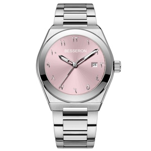 Reloj de Cuarzo de Acero Inoxidable de Lujo con Dial Árabe OEM ODM, Nuevo Reloj de Pulsera Luminoso a Prueba de Agua para Hombre - Product Image 2