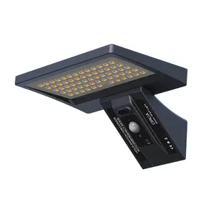 Открытый ip66 движение-активированный/датчик движения солнечные панели свет сада 5w Уличные солнечные настенные светильники
