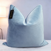 Housse de coussin décorative verte jacquard avec logo personnalisé pour canapé, hôtel et fournisseur domestique