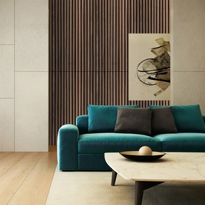 Vivid Tiles Peel and Stick Holz latten platten Klebende Akustik platten für die Wand dekoration 3D geriffelte Paneele für Wohnzimmer Schlafzimmer - Product Image 4
