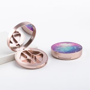 Conteneur de poudre pressée en plastique 5 couleurs <span class=keywords><strong>Palette</strong></span> de maquillage en or <span class=keywords><strong>rose</strong></span> étui de fond de teint <span class=keywords><strong>Palette</strong></span> de fard à paupières vide - Product Image 1