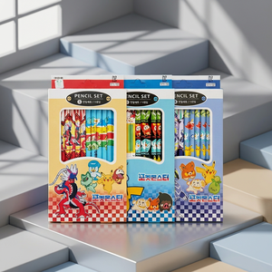For Pencil <b>Set</b> 12 PCS X 12 Dozen Box Korean Kids Black Lead Graphite Writing Pencils <b>Stationery</b> School Anime Cartoon Bulk - Product Image 2