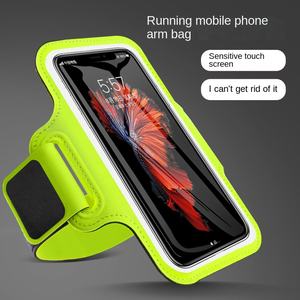 Custom Wholesale 6.5 Inch Nylon Waterproof Arm <b>Bag</b> Wristlet Pu Universal Jogging Outdoor Sports Fitness <b>Running</b> - Product Image 1