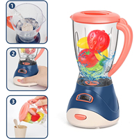 Jouets d'imitation pour enfants d'âge préscolaire : Mini cuisine électrique avec mixeur, blender, grille-pain, machine à jus et cafetière, et autres appareils électroménagers