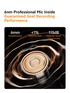 Système de microphone cravate sans fil Syncmic S20 à double microphone avec écran tactile et réduction de bruit AI pour l'<span class=keywords><strong>enregistrement</strong></span> et les appels, mini microphone <span class=keywords><strong>d</strong></span>'identification - Product Image 6