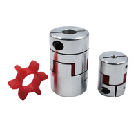 Accouplement flexible à trois griffes HLTNC D30L40 en aluminium pour vis à billes et connecteur de moteur