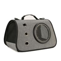 Sac à dos de transport pour animaux de compagnie en polyester imprimé, écologique et tendance, avec fermeture éclair et design extensible pour chiens et chats