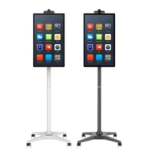 Portable Indoor 21.5 23.5 27 32 Inch Android StandBy Me WiFi Touch Screen Floor Standing Smart TV Lcd Smart Interactive Displays