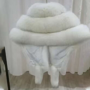 2023 Hot Bán 100% chính hãng Fox Lông Mùa Đông Trắng đám cưới sang trọng Khăn Choàng Vai kết thúc tốt đẹp - Product Image 4