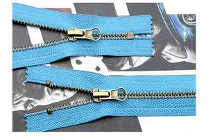 No. Cierre Metálico de 5 Dientes en Forma de Y, Color Plateado, Alta Calidad Cremallera Metálica de Longitud Personalizada de 5 Pulgadas - Product Image 6