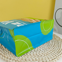 Sac à fond plat refermable réutilisable en PET/MOPP avec logo personnalisé Lebei Packing, sac d'emballage pour aliments pour animaux de compagnie