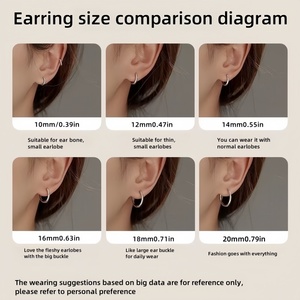 Elegant Stainless Steel <b>Hoop</b> <b>Earrings</b> - Lightweight & Comfortable, Perfect for Daily Wear or Parties - Product Image 4
