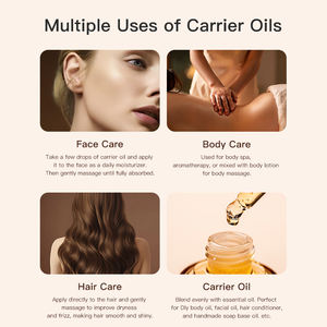 زيت جوجوبا ذهبي عضوي من الدرجة العالمية ، مرطب متعدد الأغراض مضغوط على البارد ، أصل البذور للوجه بالجملة - Product Image 5