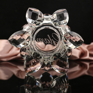 Portacandele Moderno in Cristallo K9 a Forma di Loto di Alta Qualità 2025 per Decorazioni Nuziali e Idee Regalo - Product Image 6