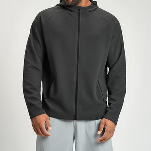 Giacca con Cappuccio Antistatica Morbidissima con Zip Intera per Uomo, Logo Personalizzato, Abbigliamento Sportivo per Allenamento e Attività all'Aperto - Product Image 1