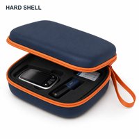 Estuche rígido de viaje personalizado de EVA para inyector de insulina con cremallera, bolsillo de malla y a prueba de olores, con logo personalizado.
