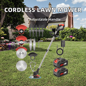 OJOJ <span class=keywords><strong>Batterie</strong></span> au lithium 24V 1200mAh 120W <span class=keywords><strong>Tondeuse</strong></span> à gazon sans fil portable Coupe-herbe électrique Trois types de scie Industriel DIY Sans fil - Product Image 2