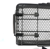 Arrière de vélo électrique en forme de "Rectangle", système de dégagement rapide intégré, lanière en Nylon à boucle, panier arrière en acier pour vélo électrique
