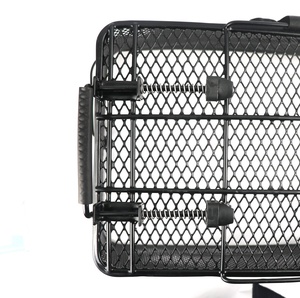 "Rettangolo" a Forma di con la Maniglia, Built-in Sistema di Sgancio Rapido, con fibbia Cinturino In Nylon Acciaio Inox Posteriore Della Bicicletta Cestino <span class=keywords><strong>per</strong></span> la Bici Elettrica - Product Image 5