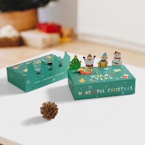 Hot Sale 3D Creative Christmas Cookie Chocolate Candy Gift <b>Box</b> Eco-Friendly Recycled Materials Glossy Matt Laminating for Food - Product Image 3