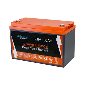 Không thấm nước IP65 ứng dụng 12 V lithium 100 amp giờ Pin năng lượng mặt trời 12 V 12 Volt 125ah 150amh 200 AH 300 Amp Pin Lithium cho xe hơi