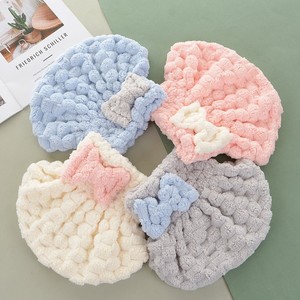 Gorro de ducha de rejilla de nube de princesa, <span class=keywords><strong>toalla</strong></span> de pelo seco en forma de lazo grueso de secado rápido superabsorbente, sin caída de pelo, pañuelo para la cabeza - Product Image 1