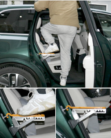 Galerie de toit pliable pour voiture échelle de porte de véhicule universelle sur le loquet de porte pour voitures SUV camions