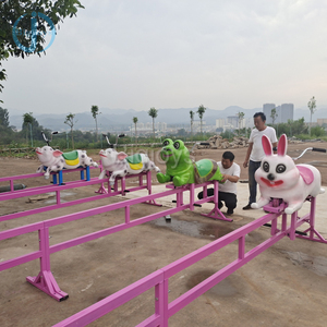 Heo con chạy bằng sức người cưỡi ngựa chạy theo dõi cho các Sân chơi ngoài trời, hội chợ và công viên phiêu lưu - Product Image 3