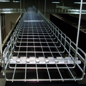 Bandeja de Cables de Malla Metálica Electrogalvanizada de Fácil Instalación, Cesta para Cables 100*50mm, Estructura Abierta, Flujo de Aire Suave para Cables - Product Image 1