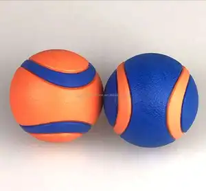 Molaires bicolores interactives formation balle en maille résistante aux morsures balle élastique solide pour animaux de compagnie jouet pour animaux de compagnie balle pour chien